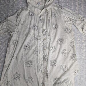 Large Celestial LuLaRoe Valentina Button-Up